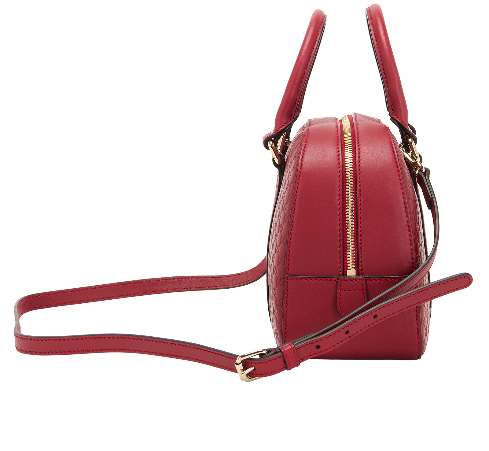 Guccissima Top Handle, &pound;550, Handbags, Red, Leather, Side view